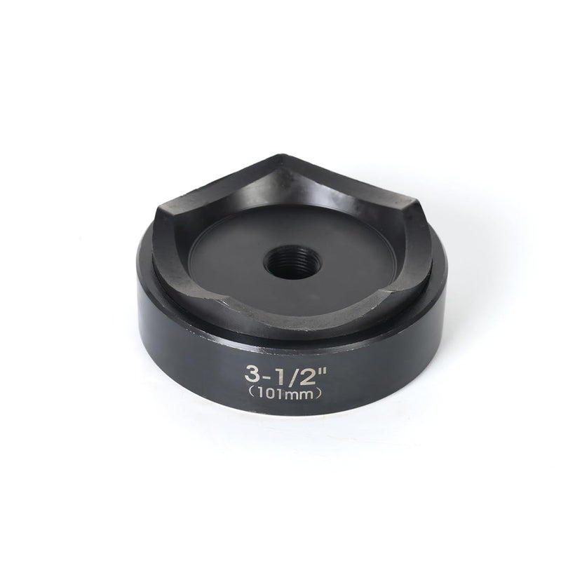 ZUVER 3-1/2" (101mm) Conduit Punch and Die Black Oxide Finish, Work with KO Tools Hydraulic Knockout Driver 3/4"-16UN Thread - Image 4